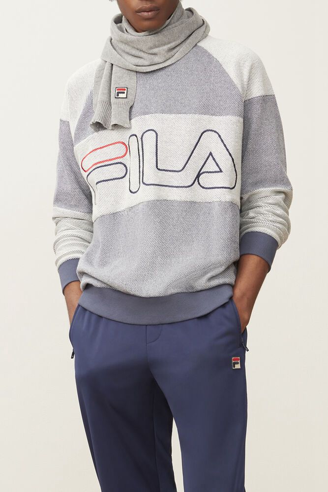 Fila Miesten Collegepaita Cooper Harmaat - TDVJ-68350